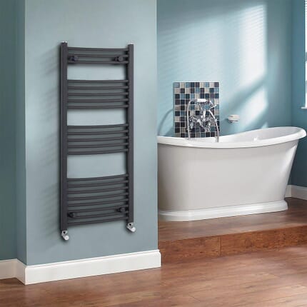 Scaldasalviette Curvo Moderno - Antracite - 1150mm x 500mm - Select