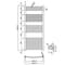Scaldasalviette Curvo Moderno - Antracite - 1150mm x 500mm - Select