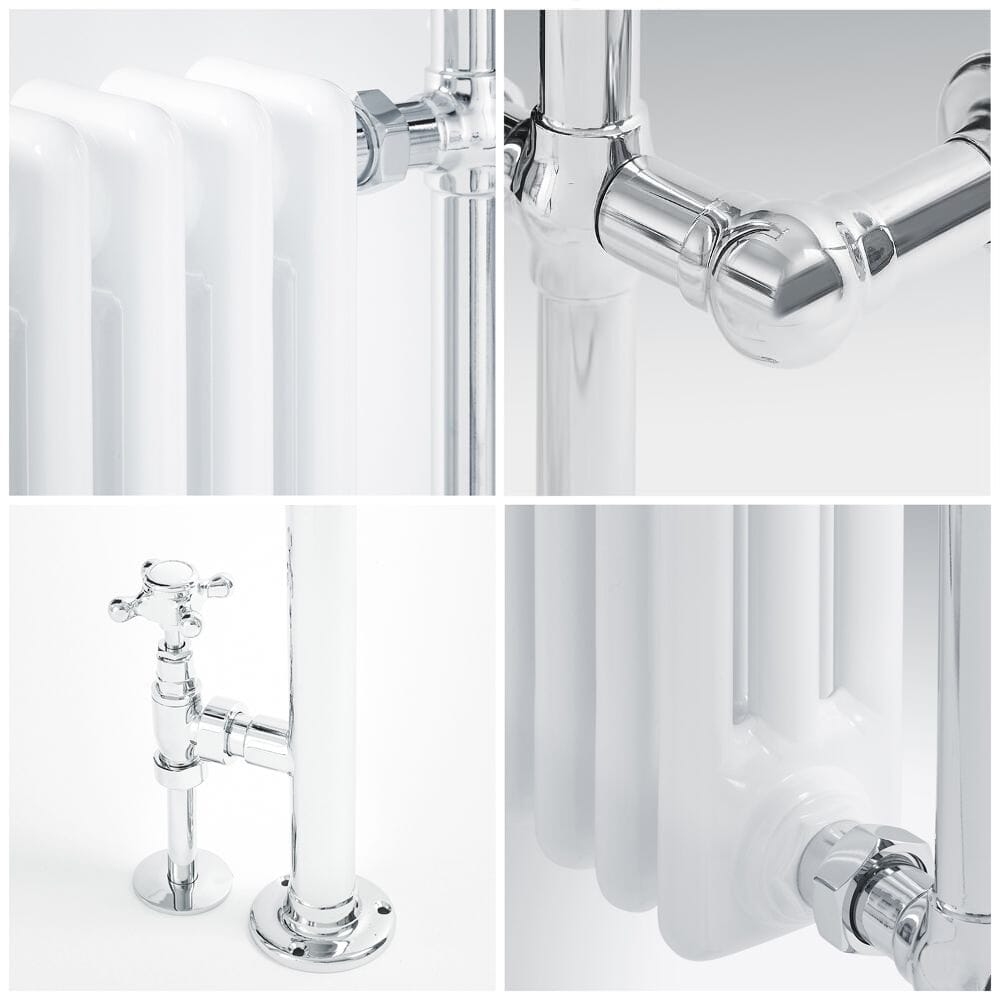 Scaldalviette Misto Tradizionale Bianco – 930mm x 790mm - Scelta di Termostati