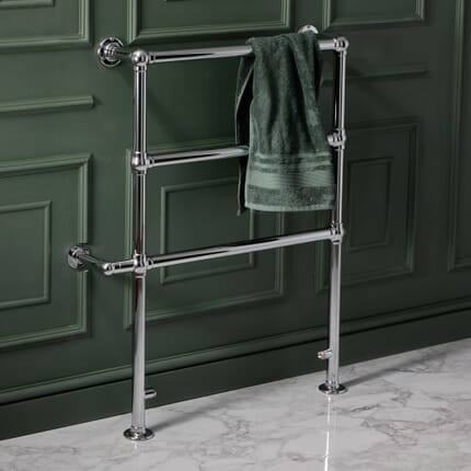 Scaldasalviette Elettrico Minimalista - Cromato - 966mm x 673mm - Condessa