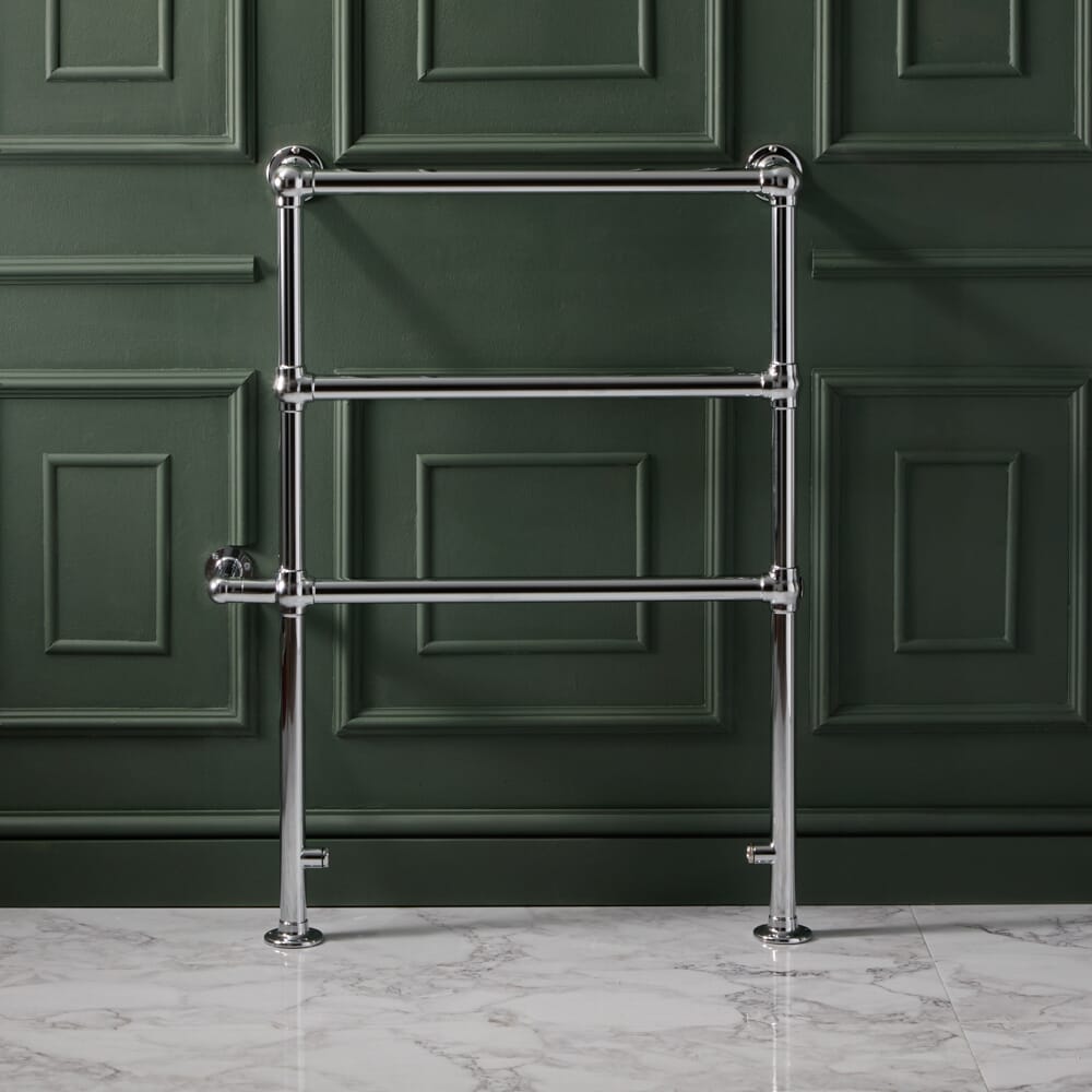 Scaldasalviette Elettrico Minimalista - Cromato - 966mm x 673mm - Condessa