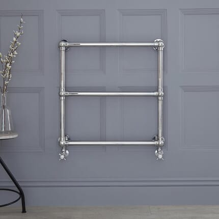 Scaldasalviette Tradizionale - Cromato - 680mm x 673mm - Condesa