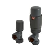 Valvola Termostatica a Squadra con Detentore per Radiatori - Scelta di Finiture