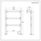 Scaldasalviette Tradizionale Minimalista - Scelta di Finiture - 966mm x 673mm x 165mm - Condesa