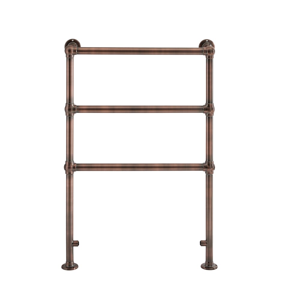 Scaldasalviette Elettrico Tradizionale Minimalista in Bronzo Spazzolato - 966 mm x 673 mm - Condesa