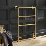 Scaldasalviette Tradizionale Minimalista - Oro Satinato - 966 mm x 673 mm - Condessa