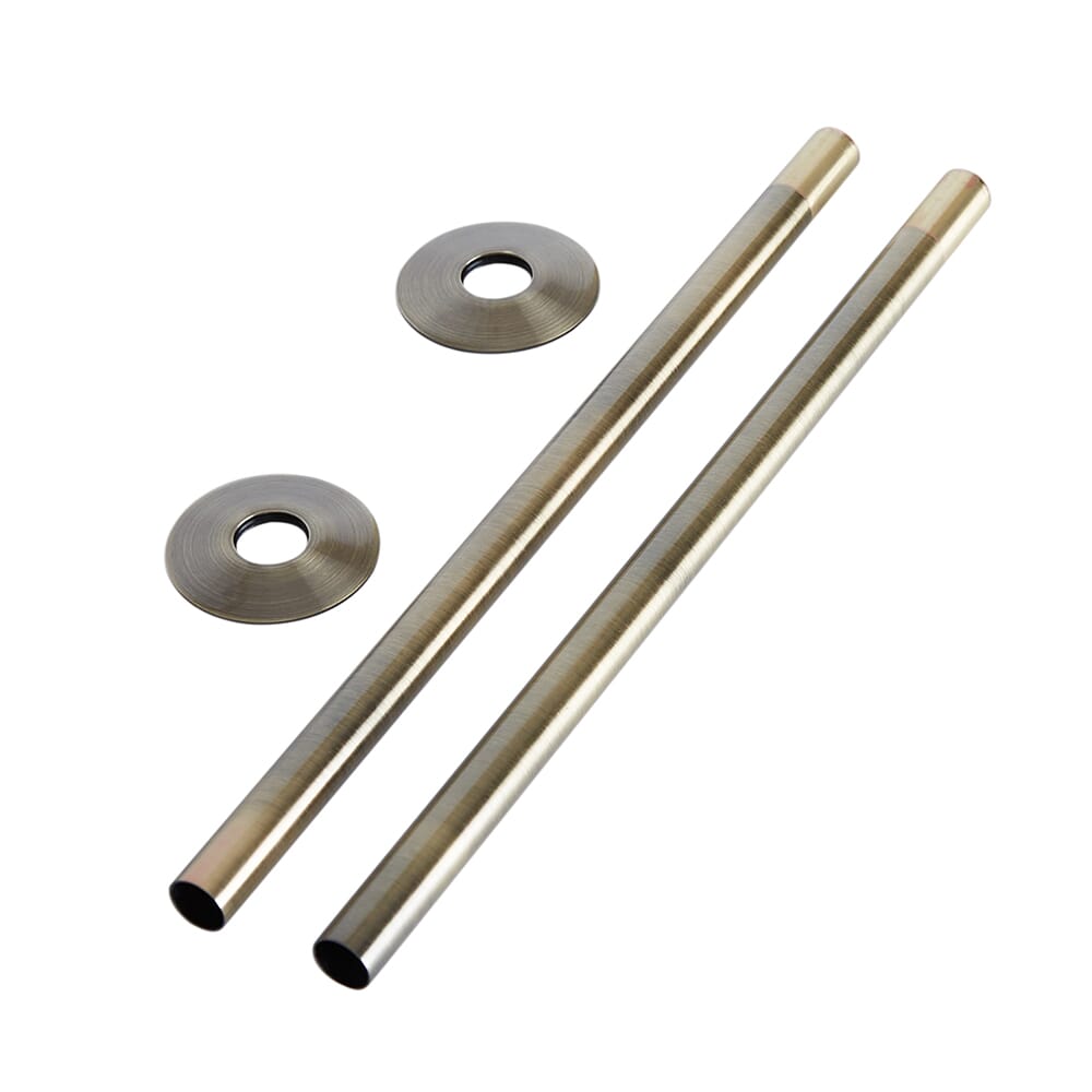 Kit di Tubi Connettori per Radiatori – Finitura Oro Spazzolato