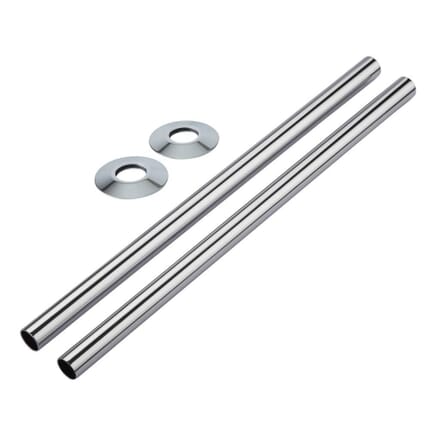 Raccordi per Tubi 300mm - Cromati (Coppia)