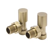 Valvole a Squadra per Radiatori in Oro Satinato (Coppia)