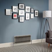 Radiatore a Colonna Tradizionale Orizzontale in Metallo Grezzo Laccato - 300 mm x 785 mm (Tripla Colonna) - Regent