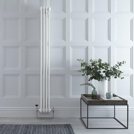 Radiatore Verticale Tradizionale a 3 Colonne - Bianco - 1800mm x 200mm - Regent