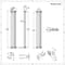Radiatore Verticale Tradizionale a 3 Colonne - Antracite - 1800mm x 290mm - Regent