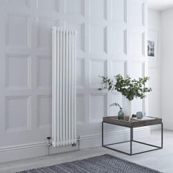 Radiatore Tradizionale Misto Verticale Regent Doppio - Bianco - 1500mm x 380mm - Regent - Disponibile con Opzione WiFi - Regent