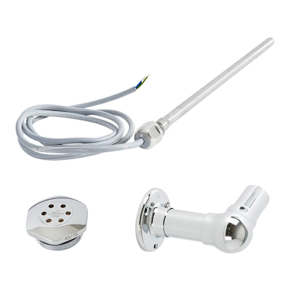 Radiatore di Design Elettrico - Orizzontale a 2 Colonne Tradizionale - Bianco - 600mm x 1190mm -Disponibile con Diversi Termostati WiFi - Regent