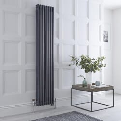 Radiatore Tradizionale Verticale Triplo Misto Regent - Antracite - 1800mm x 380mm - Regent - Disponibile con Opzione WiFi - Regent