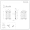 Radiatore a Colonna Tradizionale Orizzontale in Metallo Grezzo Laccato - 600 mm x 425 mm (Tripla Colonna) - Regent