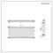 Radiatore a Colonna Tradizionale Orizzontale in Metallo Grezzo Laccato - 600mm x 1415mm (Tripla Colonna) - Regent