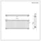 Radiatore a Colonna Tradizionale Orizzontale in Metallo Grezzo Laccato - 600 mm x 1595 mm (tripla colonna) - Regent