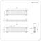 Radiatore a Colonna Tradizionale Orizzontale in Metallo Grezzo Laccato - 300 mm x 1190 mm (Tripla Colonna) - Regent