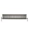 Radiatore a Colonna Tradizionale Orizzontale in Metallo Grezzo Laccato - 300 mm x 1415 mm (Tripla Colonna) - Regent