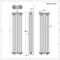 Radiatore Tradizionale a Quattro Colonne Verticale – 1800mm x 380mm – Antracite - Regent