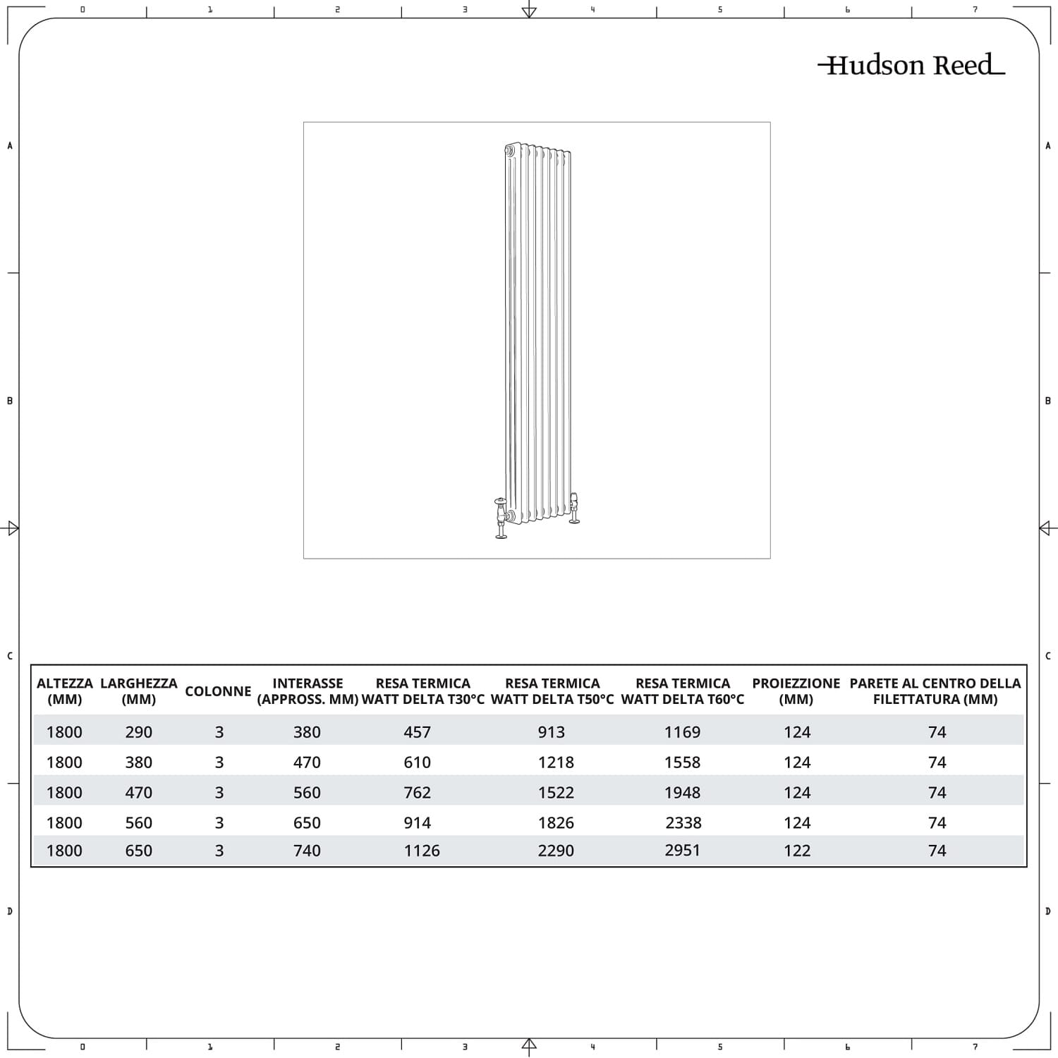 X 1999 Clamp Radiatore Tradizionale A Doppia Colonna Orizzontale