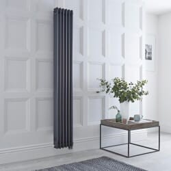 Radiatore Elettrico Verticale Tradizionale a Tripla Colonna 1800mm - Antracite - Scelta di Dimensioni e Termostato Wi-Fi - Regent