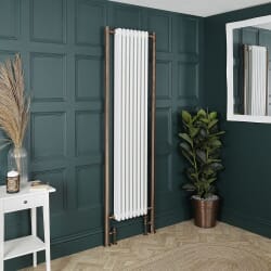 Radiatore a Colonna Verticale Tradizionale – Diverse Misure e Colore Tubi di Estensione – Bianco - Regent