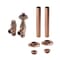 Set in Stile Antico di Valvole Termostatiche a Squadra e Copri Tubi per Radiatore - Scelta di Finiture - Regent