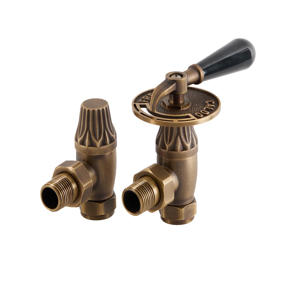 Valvole Tradizionali Termostatiche a Squadra per Radiatori - Ottone