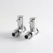 Paio di Valvole Minimaliste Diritte Per Radiatore e Scaldasalviette per Tubi in Rame 15mm
