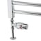 Set Moderno di Tubi e Valvole Termostatiche Diritte per Radiatore - Cromato