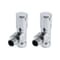 Scaldasalviette Misto Cromato Piatto - 1800mm x 500mm - incl. 1000 Watt Elemento Elettrico Riscaldante, Raccordo a T e Valvole - Kent