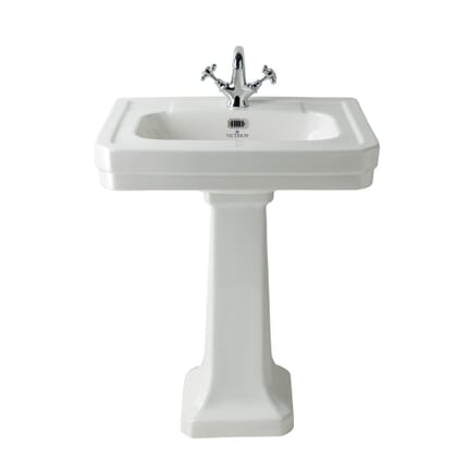 Lavabo con Colonna - 540mm - 1 Foro del Rubinetto - Victrion by Hudson Reed