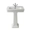 Lavabo con Colonna - 540mm - 1 Foro del Rubinetto - Victrion by Hudson Reed