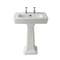 Lavabo con Colonna - 540mm - 2 Fori del Rubinetto - Victrion by Hudson Reed