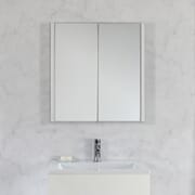 Armadietto da Bagno con Specchio, Ripiani Interni e 2 Ante 650mm x 617mm - Cluo