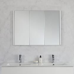 Mobiletto Bianco a Specchio - Stile Moderno - 900mm x 650mm - Cluo