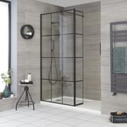 Box Doccia Walk-In a Nicchia con Piatto Doccia e Parete Paraspruzzi (Opzionale) - Diverse Misure Disponibili - Barq