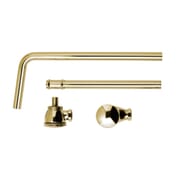 Piletta di Scarico per Vasca Click-Clack a Vista con Troppopieno - Color Oro - Hudson Reed