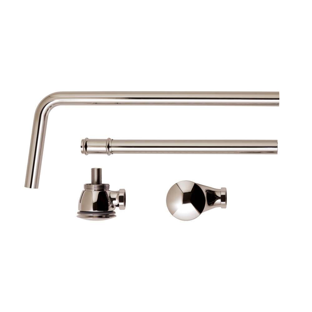 Piletta di Scarico per Vasca Click-Clack a Vista con Troppopieno - Color Nichel - Hudson Reed