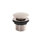 Piletta di Scarico per Vasca Click-Clack senza Troppopieno - Color Nichel 60mm (non Scanalato) - Hudson Reed