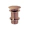Piletta di Scarico per Lavabo Click-Clack senza Troppopieno - Colore Rame Spazzolato (non Scanalato) - Hudson Reed