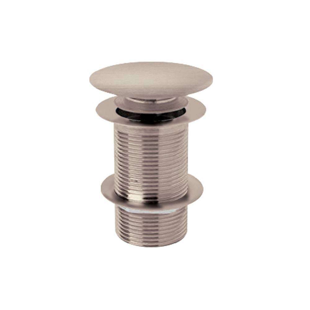 Piletta di Scarico per Lavabo Click-Clack senza Troppopieno - Color Nichel Spazzolato (non Scanalato) - Hudson Reed