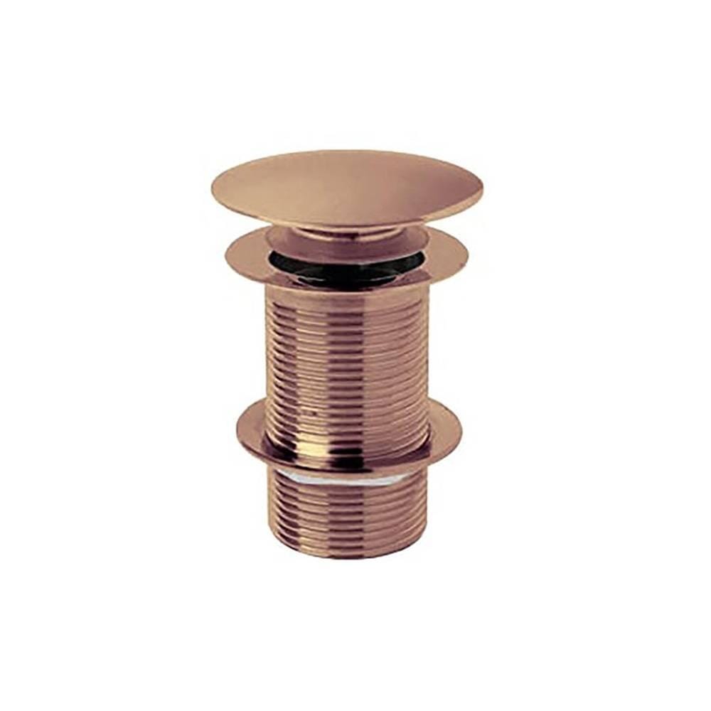Piletta di Scarico per Lavabo Click-Clack senza Troppopieno - Color Rame (non Scanalato) - Hudson Reed
