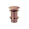 Piletta di Scarico per Lavabo Click-Clack senza Troppopieno - Color Rame (non Scanalato) - Hudson Reed