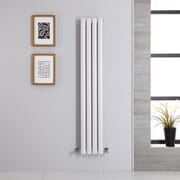 Radiatore di Design Verticale Bianco - 1400mm x 236mm - Pannello Doppio - Revive