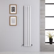 Radiatore di Design Verticale Bianco - 1400mm x 236mm - Pannello Singolo - Revive