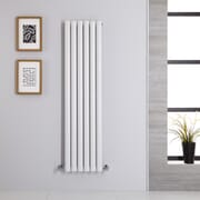 Radiatore di Design Verticale Bianco - 1400mm x 354mm - Pannello Singolo - Revive
