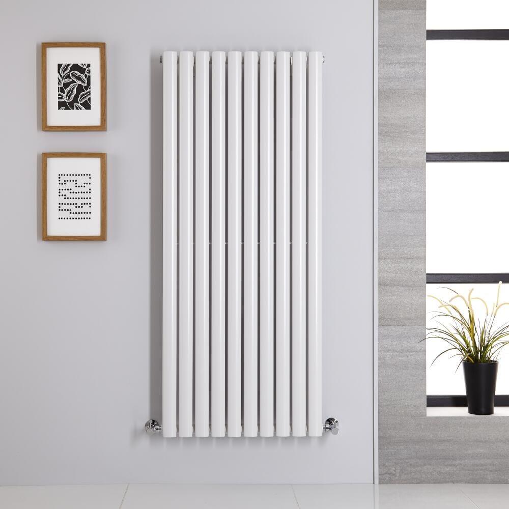 Radiatore di Design Verticale Bianco - 1400mm x 590mm - Pannello Singolo - Revive